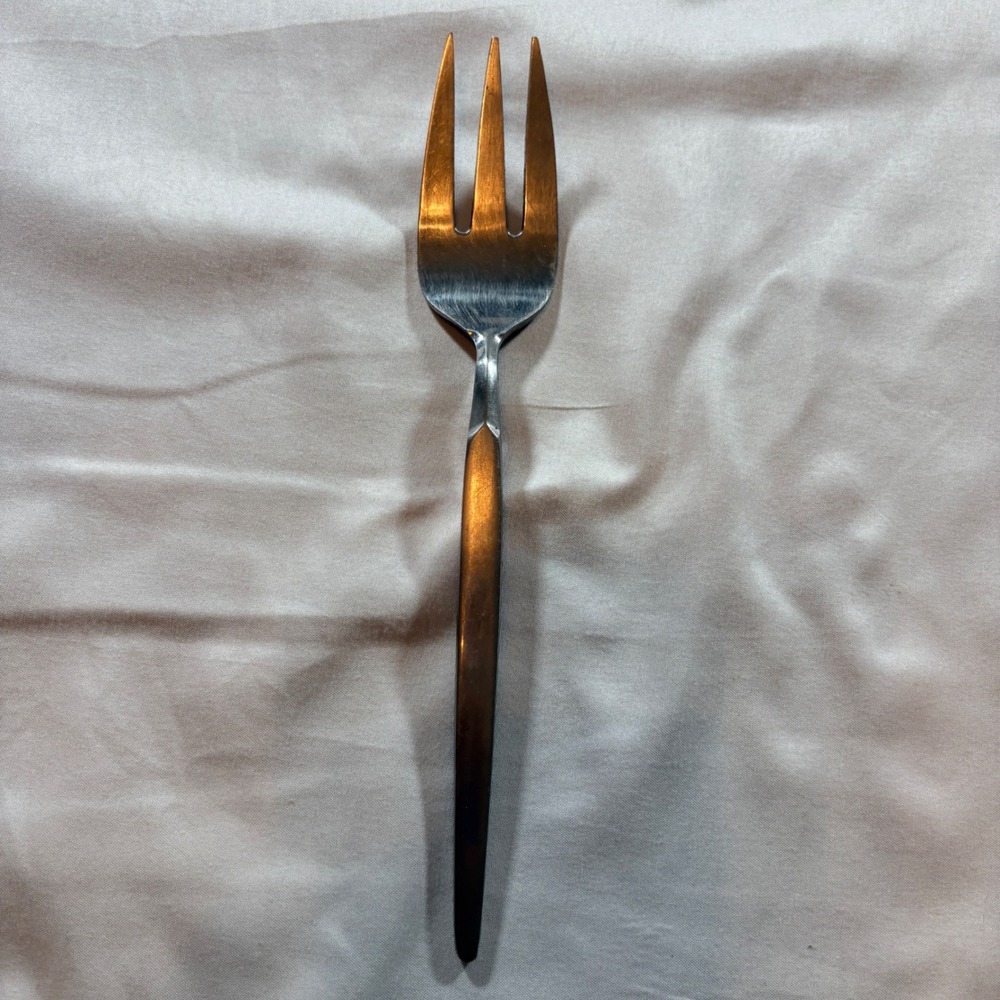 Lyon Stainless Japan Cold Meat Serving Fork 8.75" Mid Century Modern Flatware